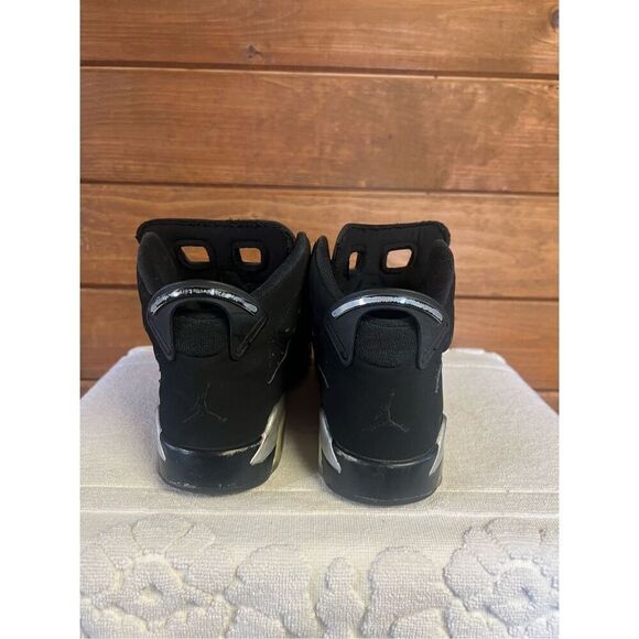 Air Jordan 6 Retro (GS) Black/Metallic Silver-Black DX2835-001 Sz 5.5 Youth - Picture 3 of 8